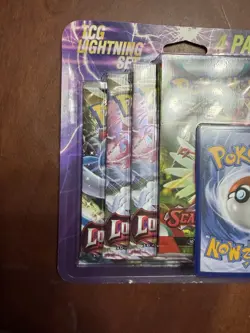Pokemon TCG Lightning Set. 3- Lost Origin And 1- Scarlett&Violet Booster Packs. - Image 2