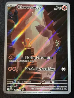 Charmander 168/165 Illustration Rare Scarlet & Violet 151 Pokemon TCG - Image 1