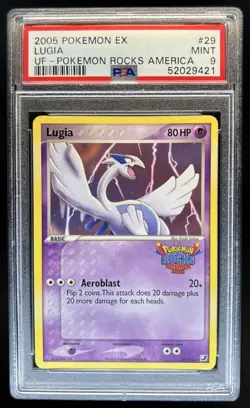 2005 Pokemon EX Unseen Forces Lugia #29/115 PSA 9 - Image 1