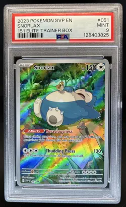 2023 Pokemon SV Black Star Promos Snorlax #051 PSA 9 - Image 1
