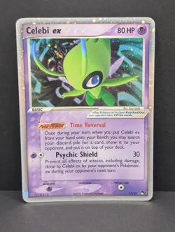Celebi ex 017/017 Pop Series 2 Holo Ultra Rare Pokemon TCG Nintendo promo LP+ - Image 1