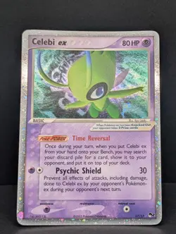 Celebi ex 017/017 Pop Series 2 Holo Ultra Rare Pokemon TCG Nintendo promo LP+ - Image 3