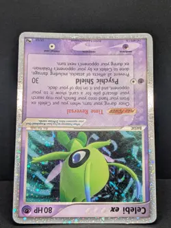 Celebi ex 017/017 Pop Series 2 Holo Ultra Rare Pokemon TCG Nintendo promo LP+ - Image 4