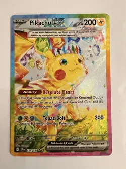 Pokemon Pikachu ex 238/191 Sv08: Surging Sparks Full Art Holo Special Rare Card - Image 2