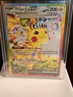 Pokemon Pikachu ex 238/191 Sv08: Surging Sparks Full Art Holo Special Rare Card - Image 3