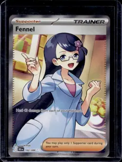 2025 Pokemon Black Bolt Fennel Ultra Rare #162/086 - Image 1