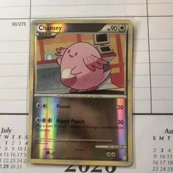 Pokemon TCG; Chansey - HeartGold & SoulSilver - Reverse Holo 58/123 - Image 1