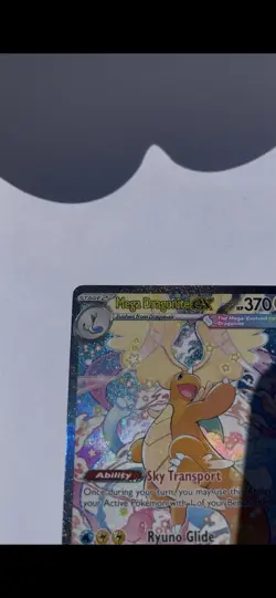 Mega Dragonite EX Full Art Holo Pokemon TCG Card 290/217 Stage 2 English - Image 3