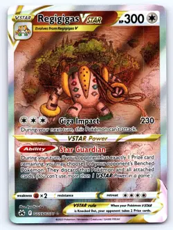 Regigigas VSTAR GG55/GG70 Holo Crown Zenith Galarian Gallery Pokemon NM - Image 1