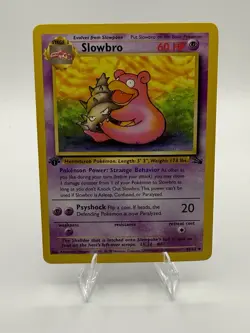 Pokemon Slowbro 43/62 Fossil 1st Edition Uncommon - Near Mint NM - Image 1