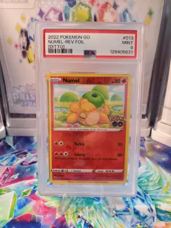 Pokemon GO - Numel (Ditto) Reverse Foil- 13 MINT -PSA 9 - Image 1