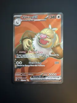 Pokemon TCG Slaking EX 227/191 Surging Sparks Full Art Ultra Rare Holo Card - Image 1