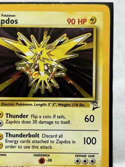 Zapdos 20/130 Base Set 2 Unlimited Pokemon TCG LP #2 - Image 4