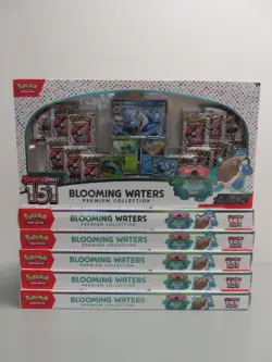 (6) Lot 2025 Pokemon Scarlet & Violet 151 Blooming Waters Premium Collection Box - Image 1
