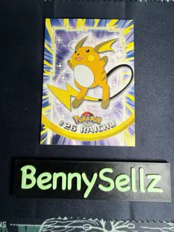 #26 Raichu | Black Logo | 1999 Topps Pokemon TV | LP/NM - Image 1
