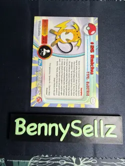 #26 Raichu | Black Logo | 1999 Topps Pokemon TV | LP/NM - Image 2