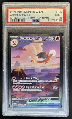 2023 Pokemon SV 151 Charizard ex #199/165 PSA 9 - Image 1