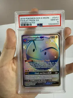 Pokemon Electrode GX SV57/SV94 Hidden Fates Full Art PSA 10 - Image 2
