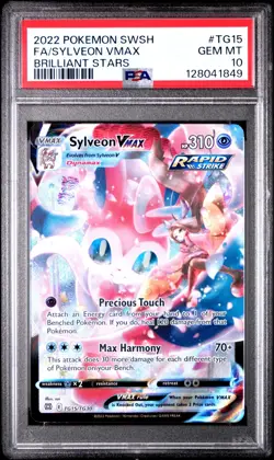 PSA 10 - Sylveon VMAX TG15/TG30 Full Art Brilliant Stars Trainer Gallery Pokemon - Image 1