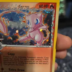 Pokemon TCG Mew Delta Species with error Pokeball and Swirl on top right! - Image 2