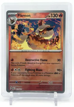Pokemon Flareon 013/131 Sv: Prismatic Evolutions Poke Ball Pattern Rare - Image 1