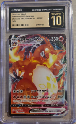 2020 Pokemon Japanese Starter Set Charizard Vmax Holo #002/021 CGC 10 Pristine - Image 1