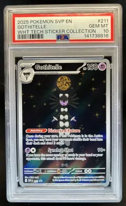 2023-25 Pokemon SV Black Star Promos Gothitelle #211 PSA 10 GEM MINT - Image 1