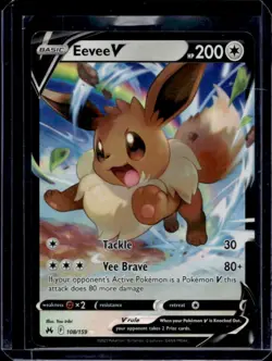 2023 Pokemon SWSH Crown Zenith Eevee V Holo #108/159 - Image 1