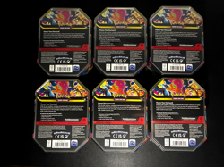 New/ Factory Sealed Case Pokemon TCG Mega Charizard X & Y EX Tins Lot Of 6x - Image 2