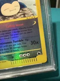 PSA 9 SNORLAX-REV.FOIL SKYRIDGE #100 2003 POKEMON MINT WOTC Low POP 126 Ereader - Image 5