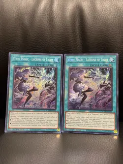 Yu-Gi-Oh! 2X Verre Magic - Lacrima of Light 1st Edition Secret Rare BLMM-EN046 - Image 2