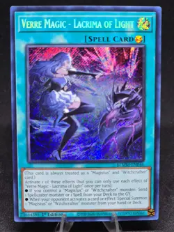 Yu-Gi-Oh! Verre Magic-Lacrima of Light BLMM-EN046 1st Edition (UR) NM - Image 1