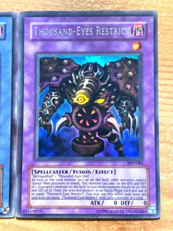 yugioh Thousand-Eyes Restrict PSV-084 + Relinquished MRL-029 Unlimited Ed Played - Image 4