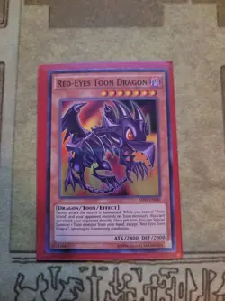 YUGIOH RED-EYES TOON DRAGON SHVI-EN036 SUPER UNLIMITED ED NM - Image 1