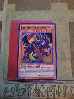 YUGIOH RED-EYES TOON DRAGON SHVI-EN036 SUPER UNLIMITED ED NM - Image 2