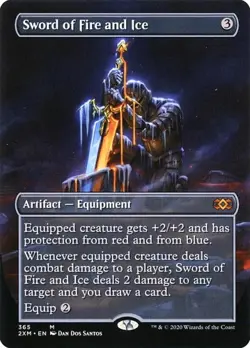 Sword of Fire and Ice - Foil Extended Art Promo Double Masters NM MTG - Image 1
