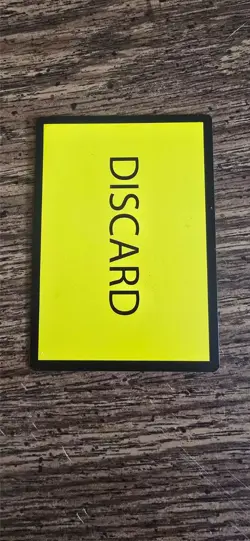 MTG Misprint/Miscut - MTG Yellow Discard Filler Card - Foundations: Jumpstart - Image 1
