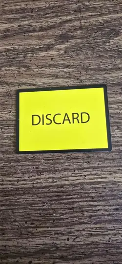 MTG Misprint/Miscut - MTG Yellow Discard Filler Card - Foundations: Jumpstart - Image 3