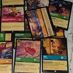 Disney Lorcana The First Chapter Lot 18 Scar Chaca Kenai Vanellope Rancis Cards - Image 3