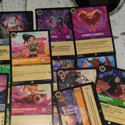 Disney Lorcana The First Chapter Lot 18 Scar Chaca Kenai Vanellope Rancis Cards - Image 4