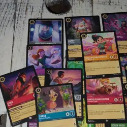 Disney Lorcana The First Chapter Lot 18 Scar Chaca Kenai Vanellope Rancis Cards - Image 5