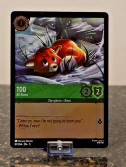 Disney Lorcana Winterspell Tod enchanted, cold foil, common 4 card lot, NM/M - Image 4