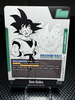 Son Goku SB02-033 Gold Leader Manga Booster 02 Dragon Ball Card English - Image 2