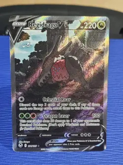 Regidrago V 184/195 Pokemon Silver Tempest Alternate Art Card NM - Image 1