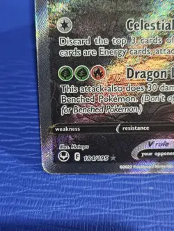 Regidrago V 184/195 Pokemon Silver Tempest Alternate Art Card NM - Image 4