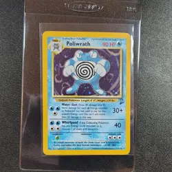 Poliwrath 15/130 Base Set 2 Unlimited Rare Holo Pokemon Card WOTC 2000 LP - Image 1