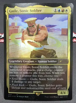 MTG FOIL Guile, Sonic Soldier- DAMAGED -Secret Lair Drop Magic Card #434 - Image 1