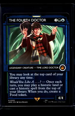 2023 MTG Magic the Gathering WHO Doctor Who Showcase #555 The Fourth Doctor - Image 1