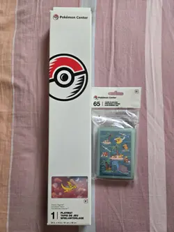 Pokemon Center Dreamy Dragonite Playmat & Sunny Sea Card Sleeves - Image 2