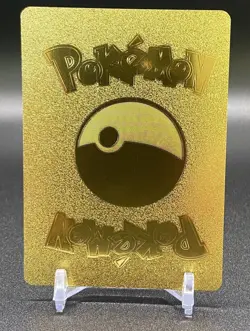 Pokemon Fan Art Display Gold Foil Card Lapras VMAX - Image 2
